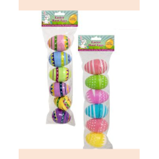 Easter Hunt Eggs - Large Plastic Fillable 6 Piece